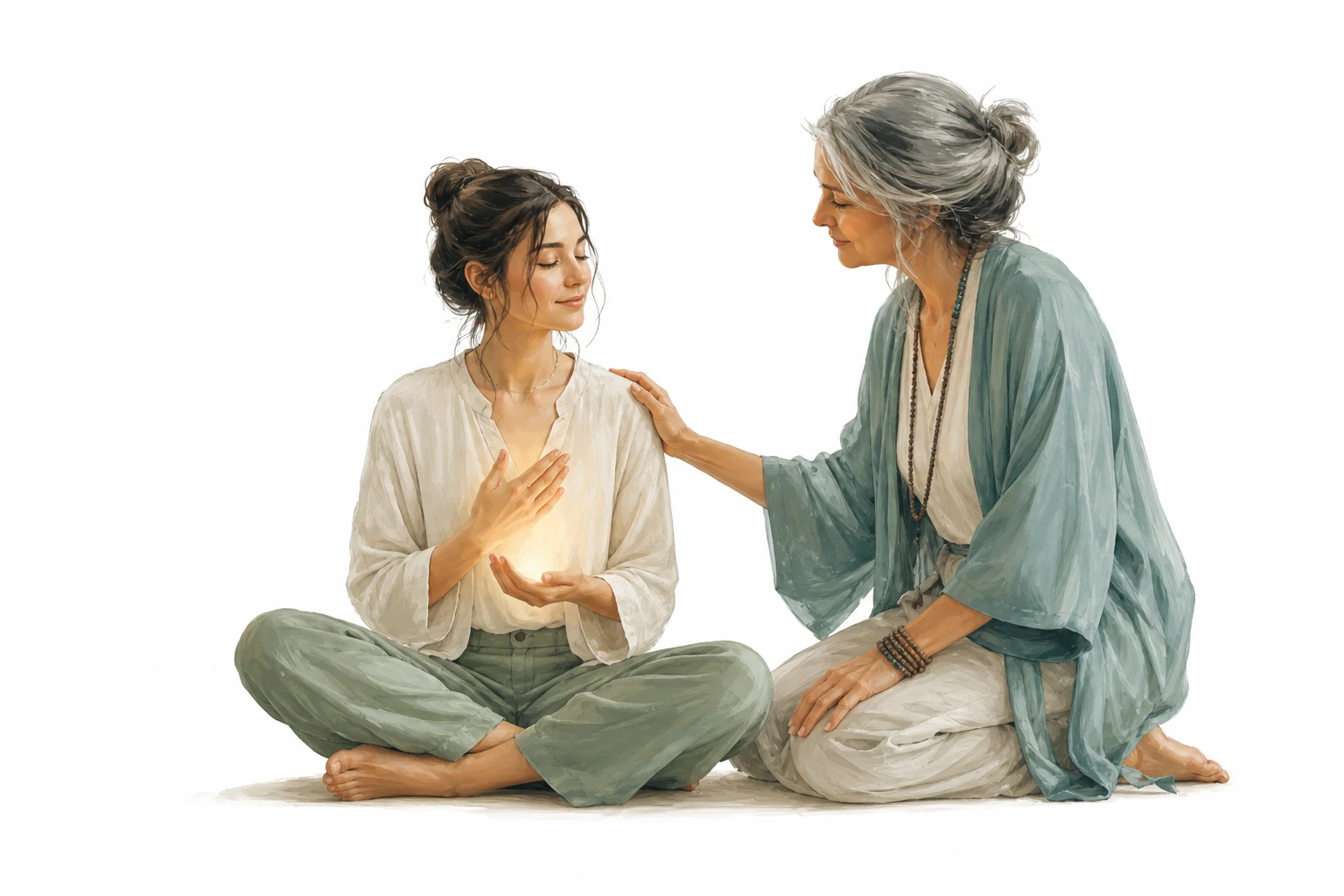 Permanent attunement symbol with energy flowing