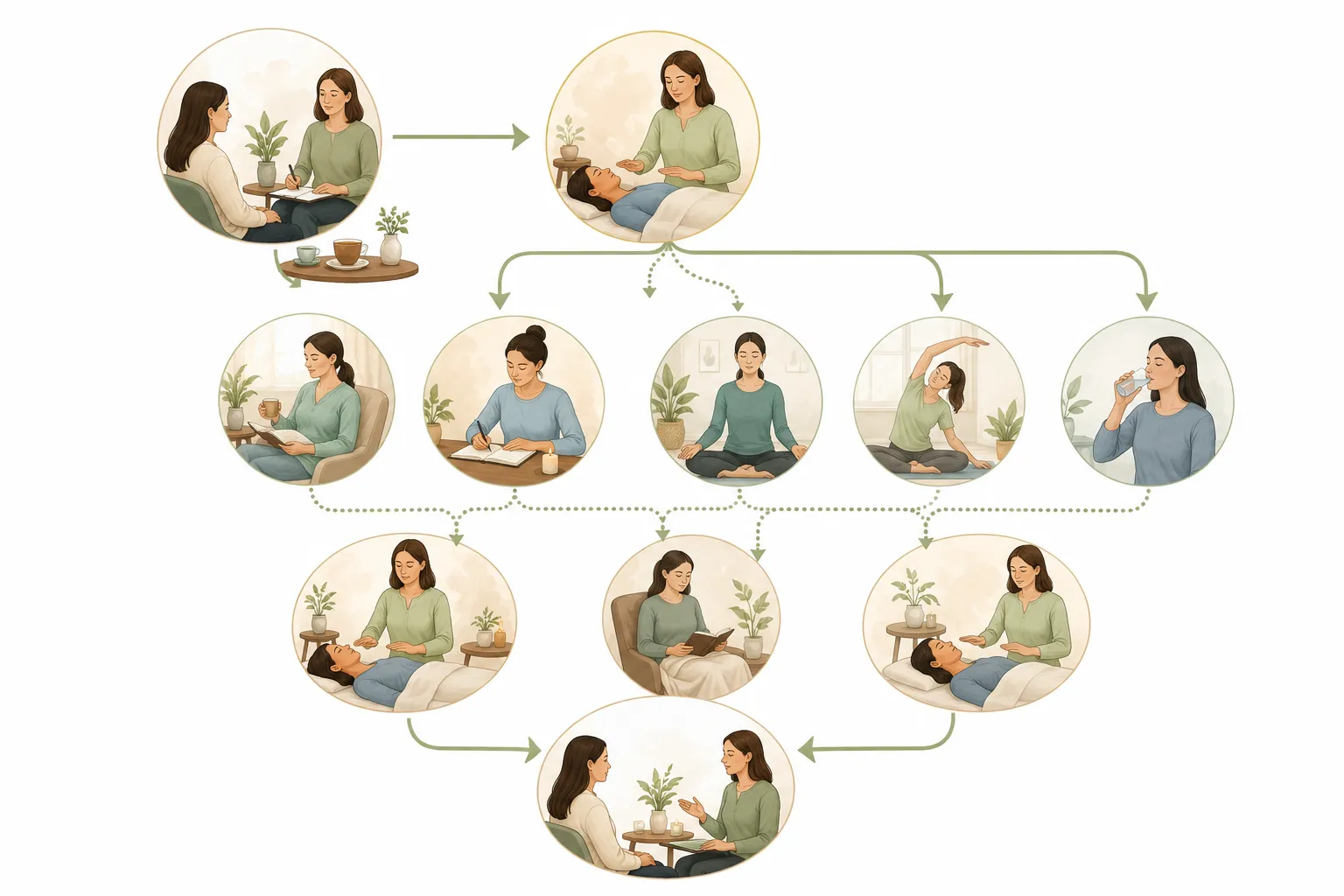 Spectrum from daily self-Reiki to weekly sessions to monthly maintenance