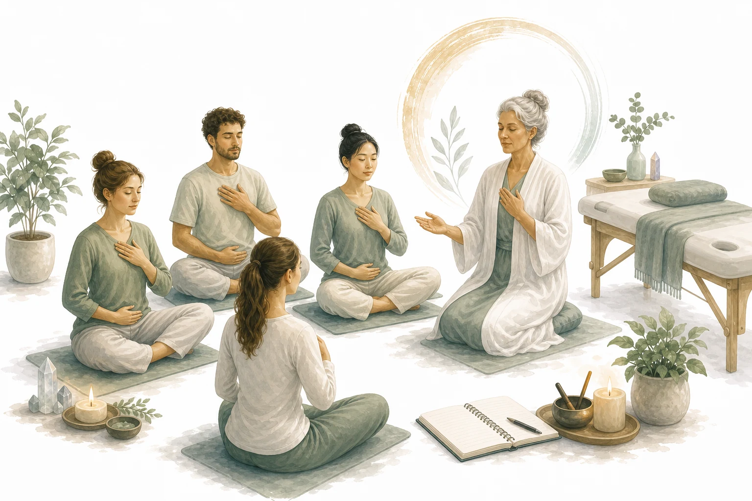 Person receiving Reiki healing, representing the healing journey