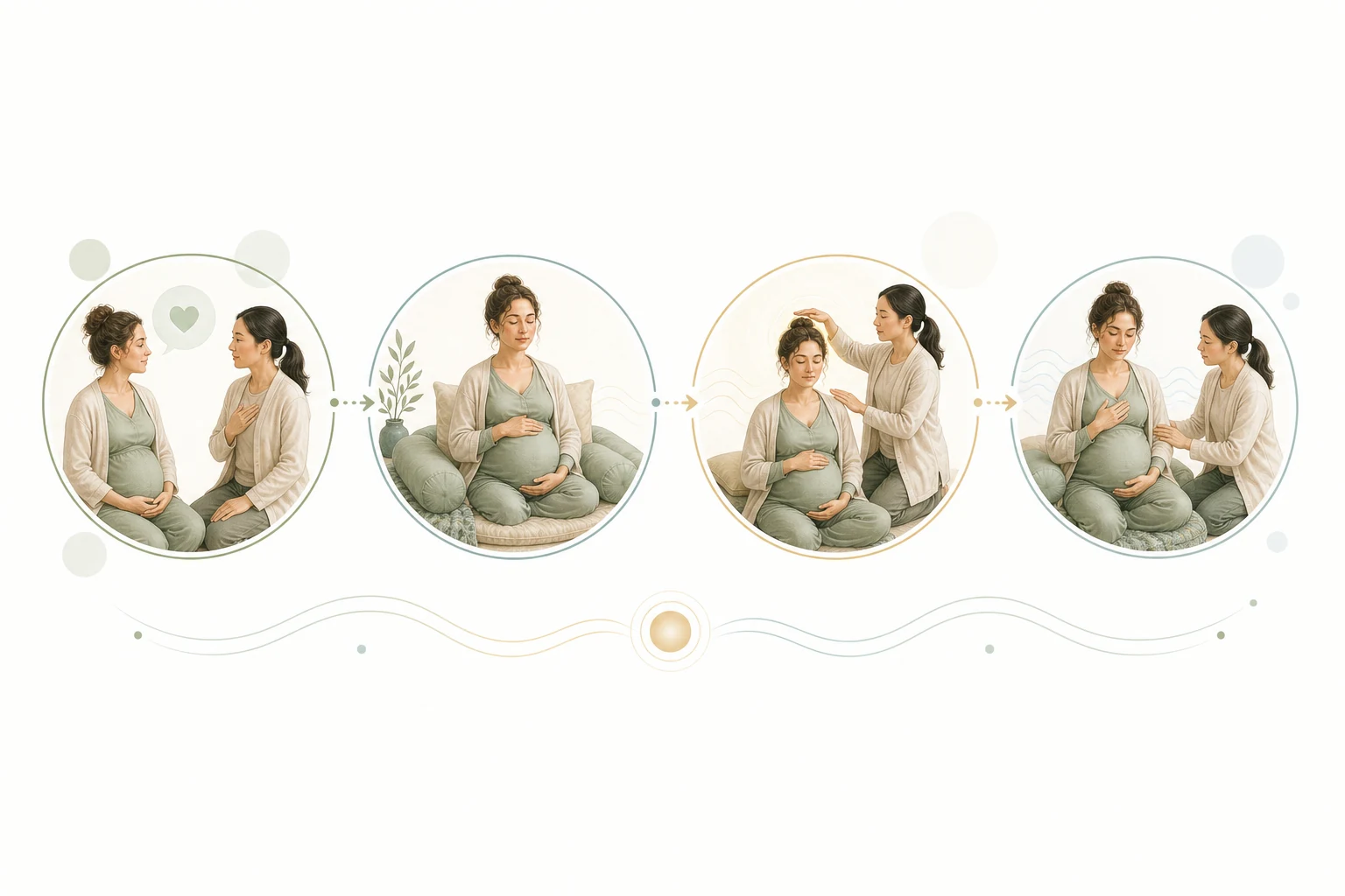 Decision tree: Pregnancy and Reiki attunement safety