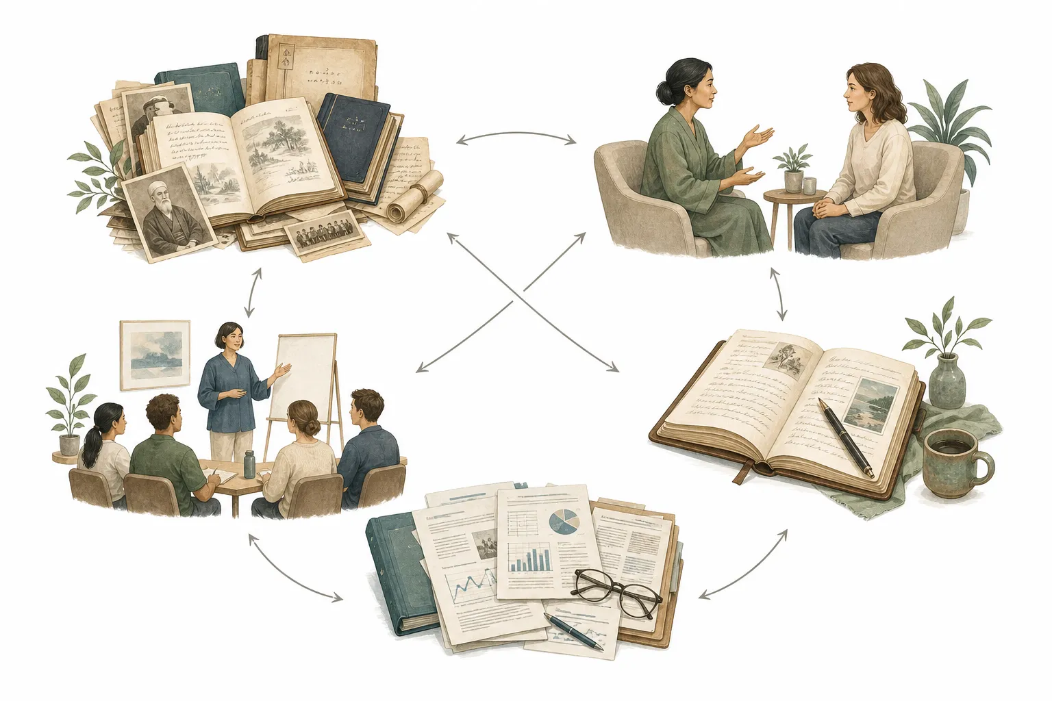 Three-panel diagram: Practitioner (real), Science (no evidence), Skeptic (psychological)