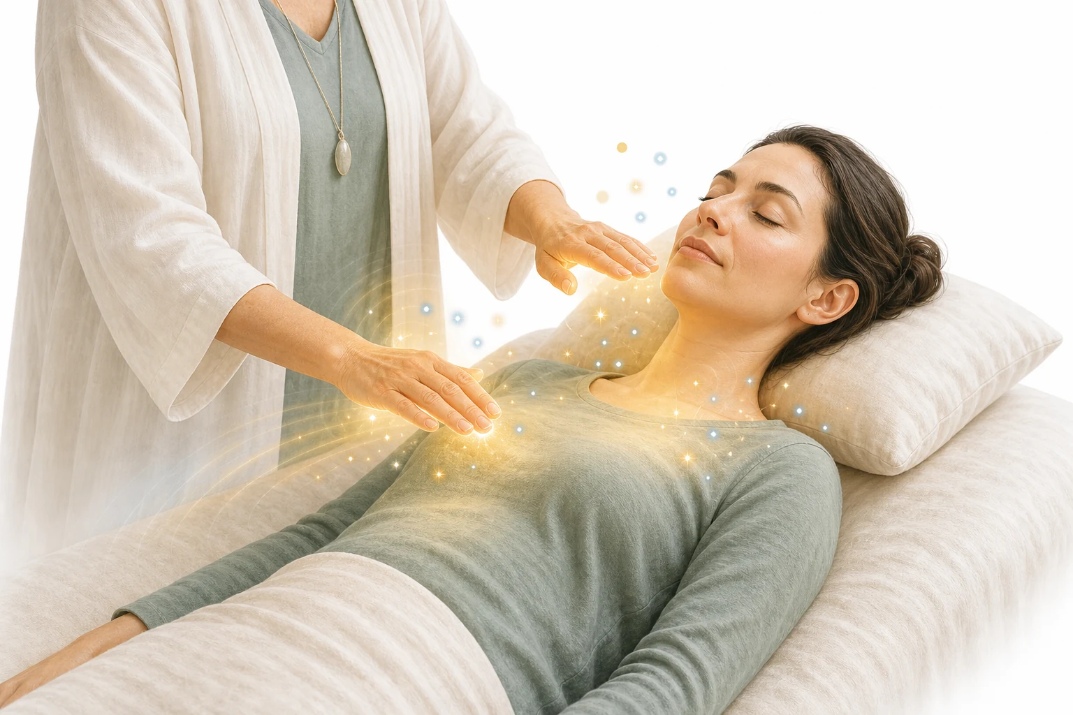 Energy flowing through body with warmth and tingling sensations