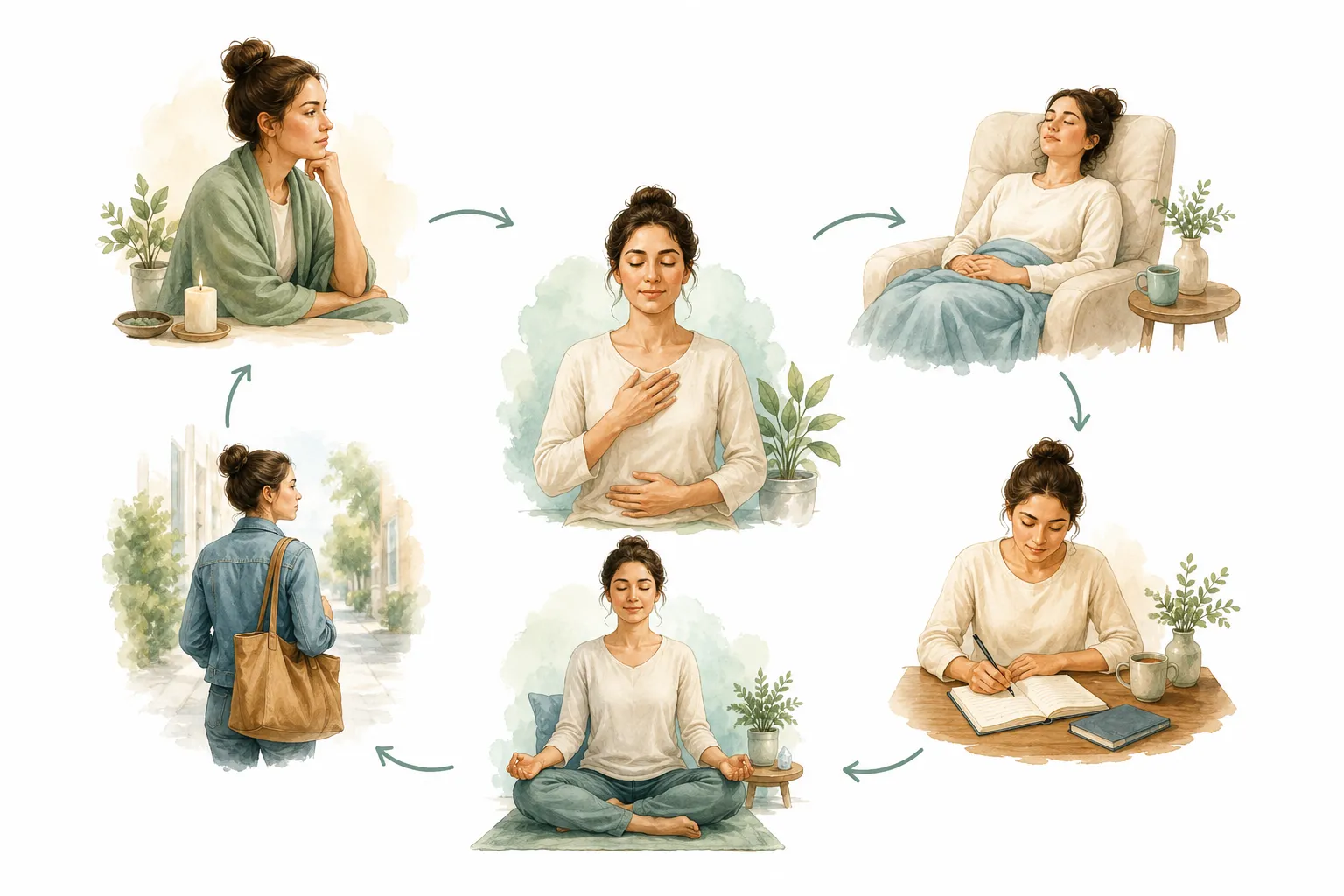 Timeline: Before, During, After with common experiences
