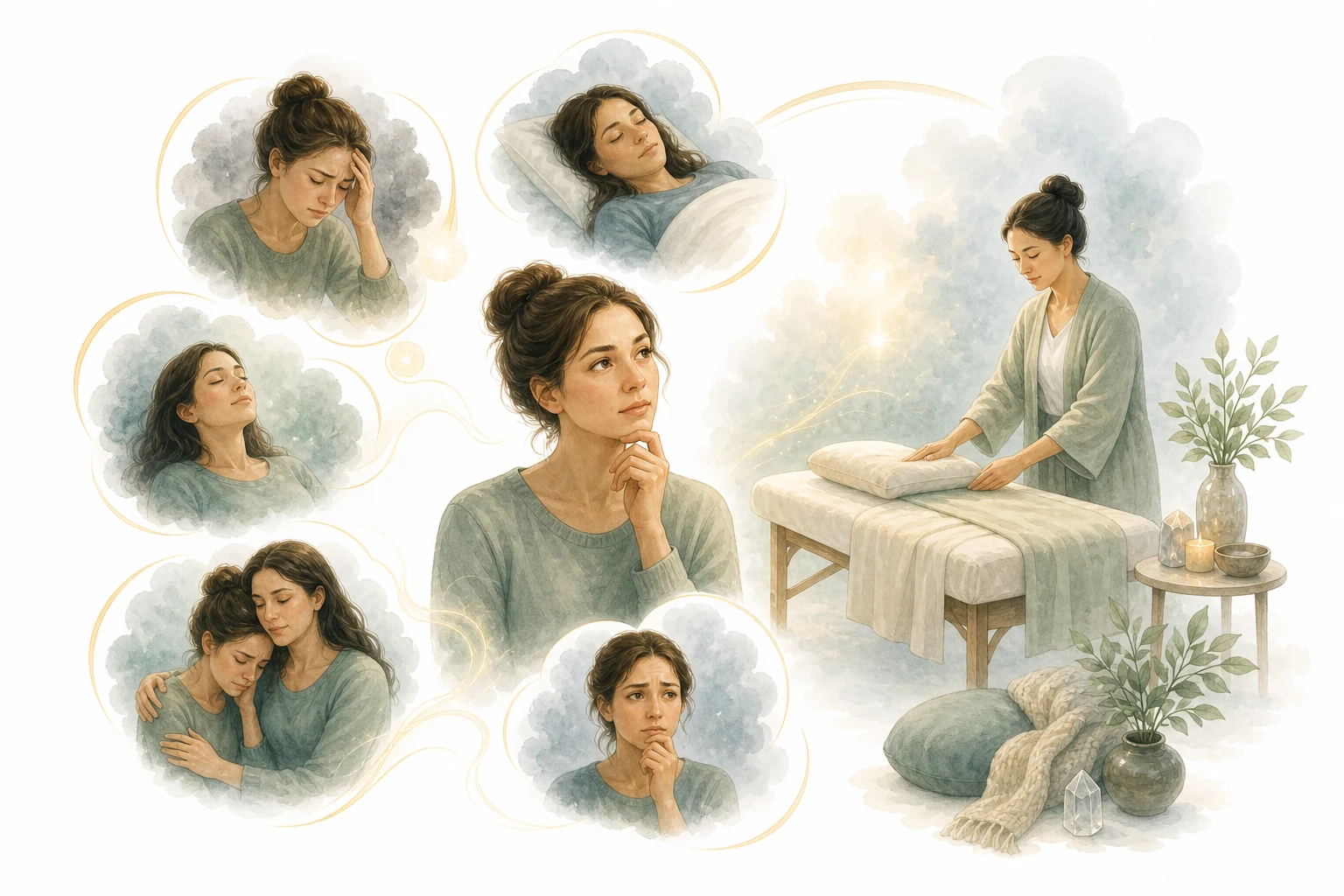 Person receiving Reiki, representing the question of whether it will help
